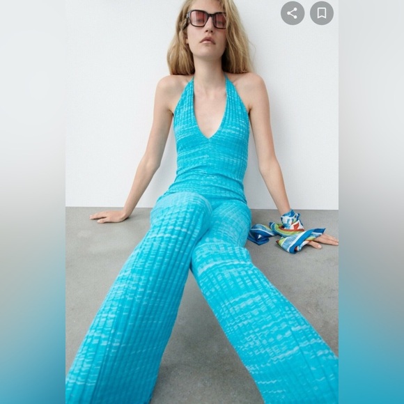 Zara Rib Halter Jumpsuit - Picture 7 of 9